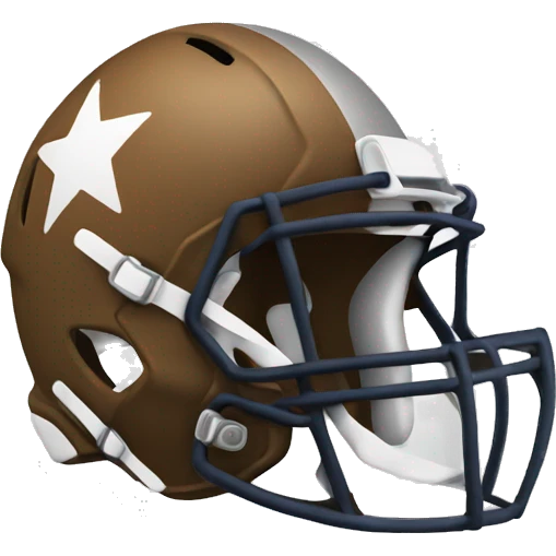 football helmet with star emoji