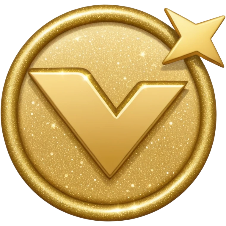 glitter checkmark emoji