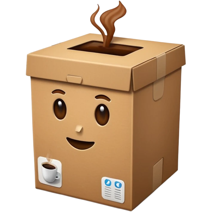 Coffee box emoji