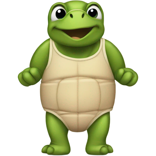 Turtle wearing underwear emoji