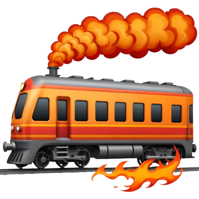 Make a train crash emoji