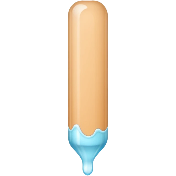 Veiny stick skin color with white liquid emoji