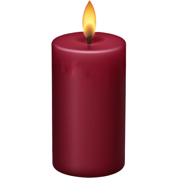 Maroon candle  emoji