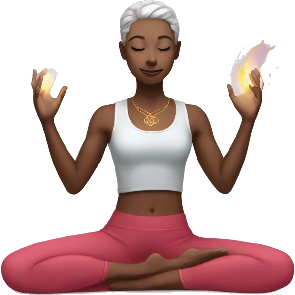 yoga and magic emoji