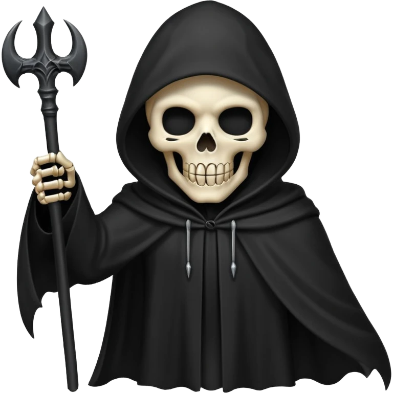 Waving dark reaper emoji emoji