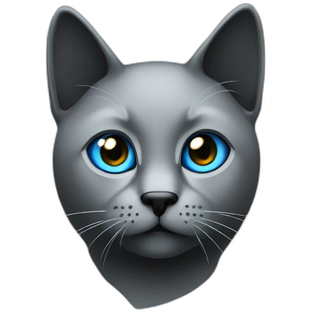 a-black-cat-with-blue-eyes-works-on-the-stock-market Download emoji emoji