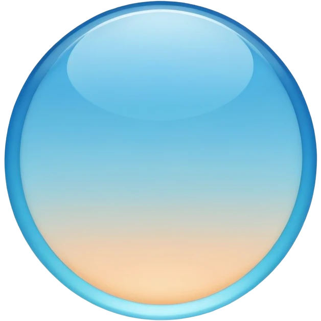 light blue circle with gradient emoji