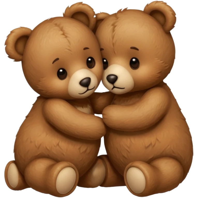 Teddy bears kissing  emoji