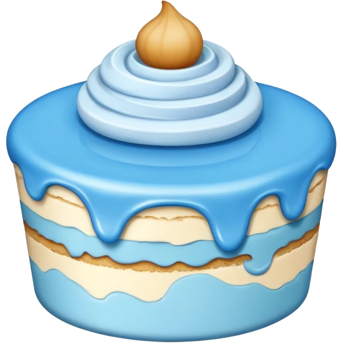 blue dessert emoji
