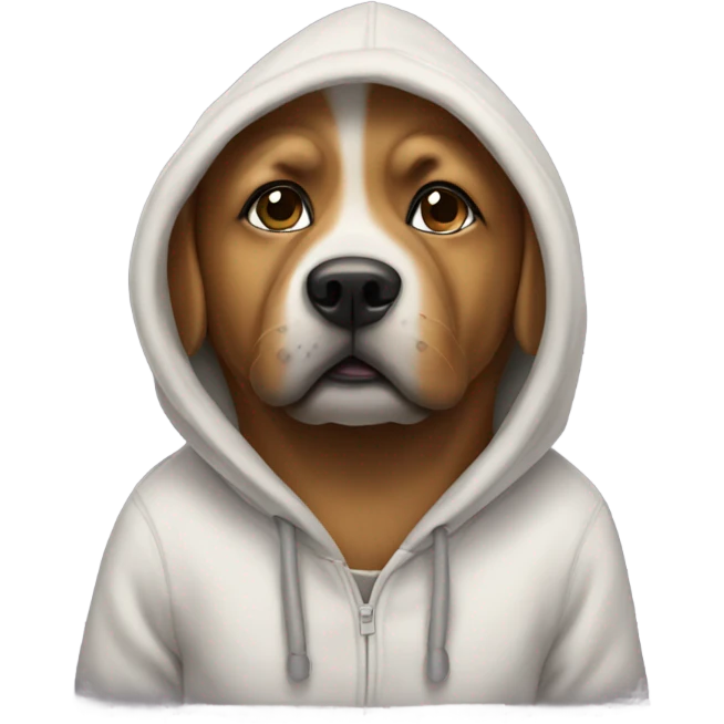Dog in a hoodie  emoji
