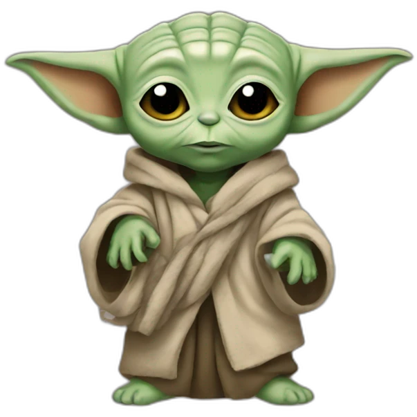 Baby yoda with dreads emoji