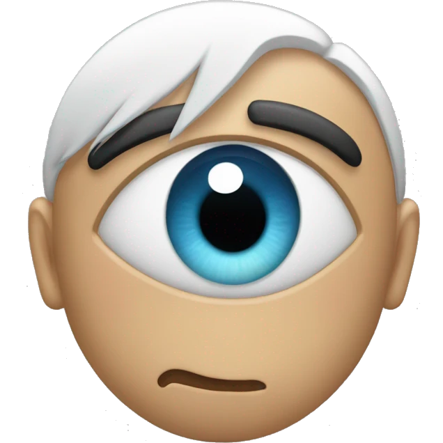 Eye rolled back head spinning  emoji