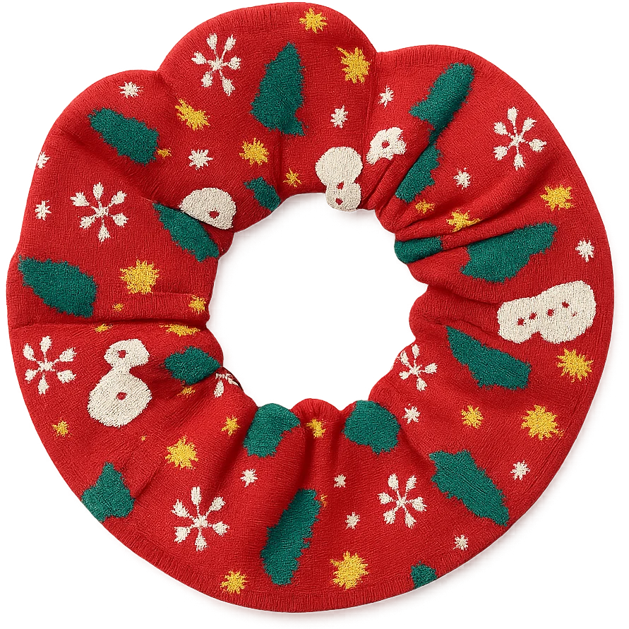 Christmas scrunchie remove background emoji