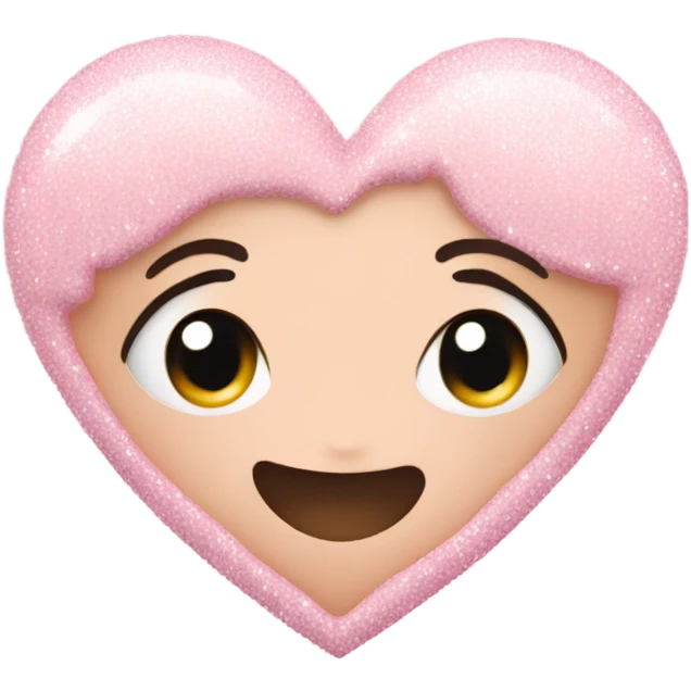 pastel pink sparkly heart emoji