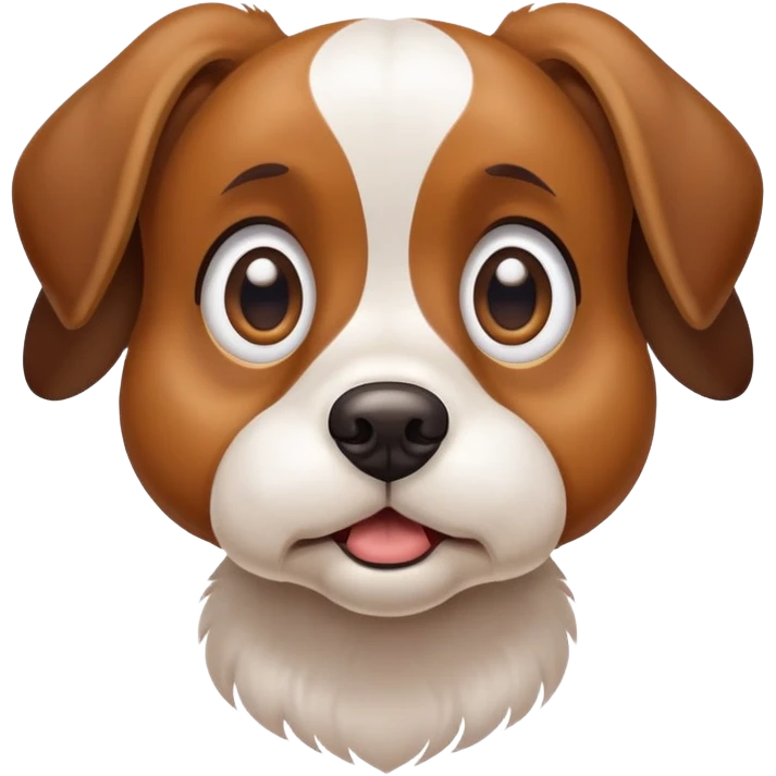 Suprised dog emoji