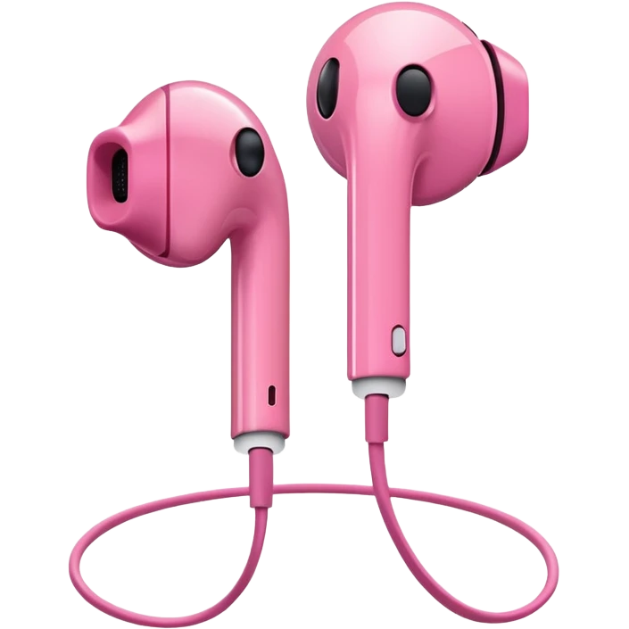 Pink earpod emoji