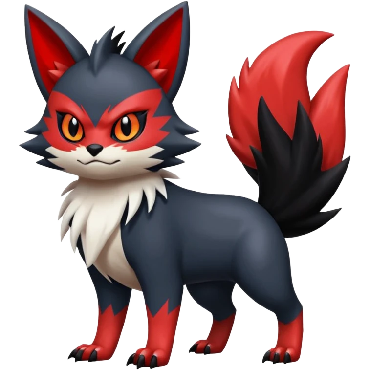 Nargacuga-Zorua-Zangoose-Litten-Torracat-fusion-Fakemon-Pokémon-creature  emoji