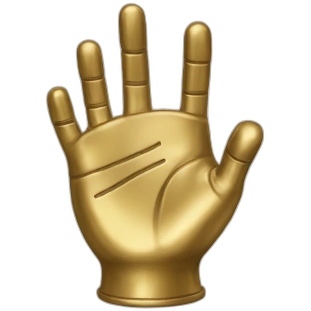 Brass hand emoji