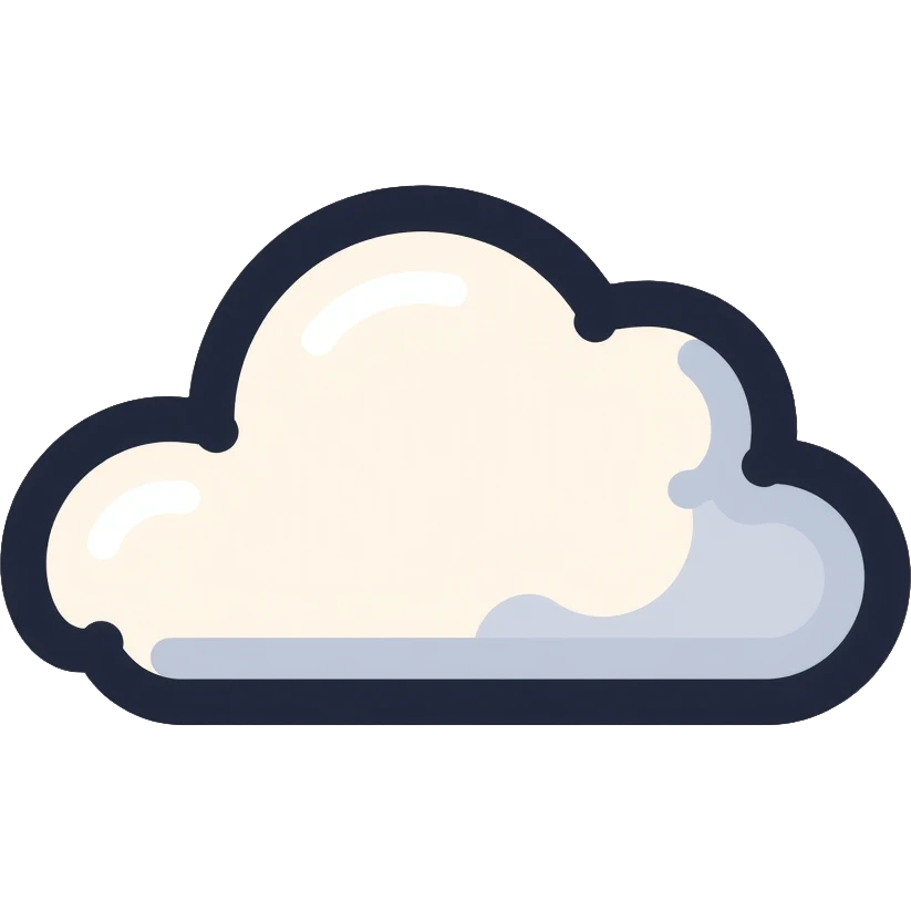 fluffy cloud emoji
