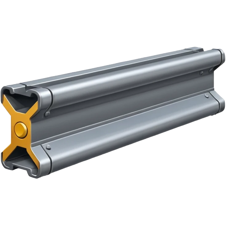 industrial metal beam, clean, no rust, as simple as possible emoji