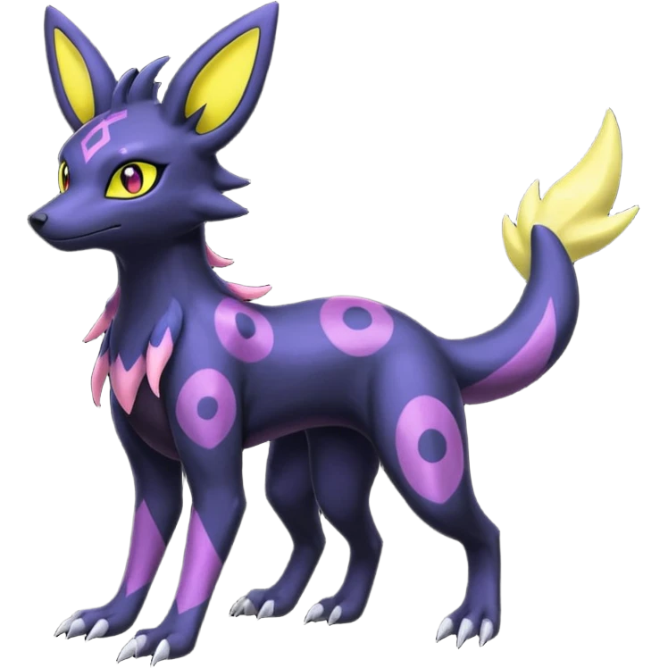 Salandit-Noibat-Umbreon-Silvally-fusion (full body) emoji