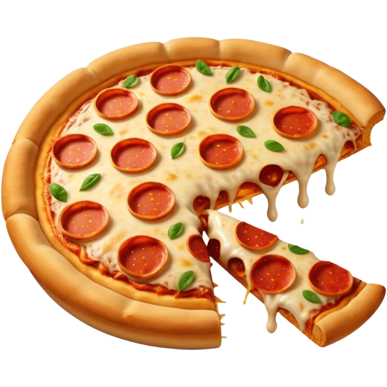 Boobs made out of pizza. emoji