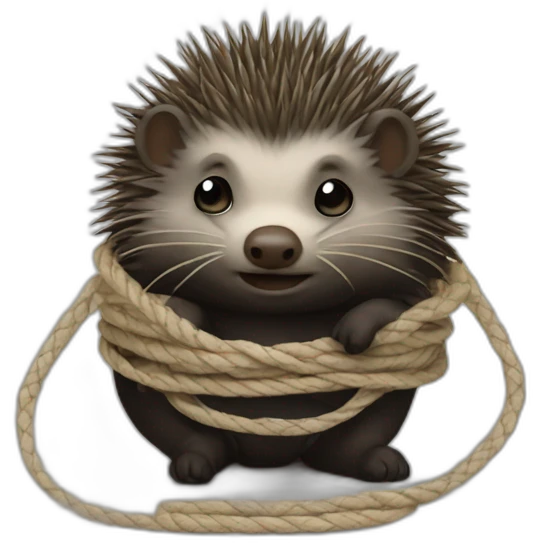 Edgehog shibari emoji