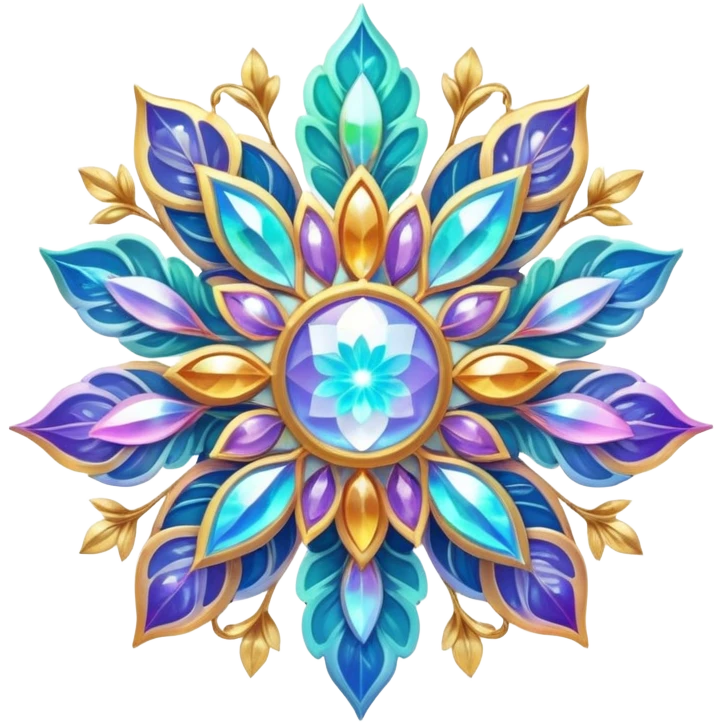 Epic divine legendary celestial flowery complex detailed iridescent aesthetic-scenery-Decorations emoji