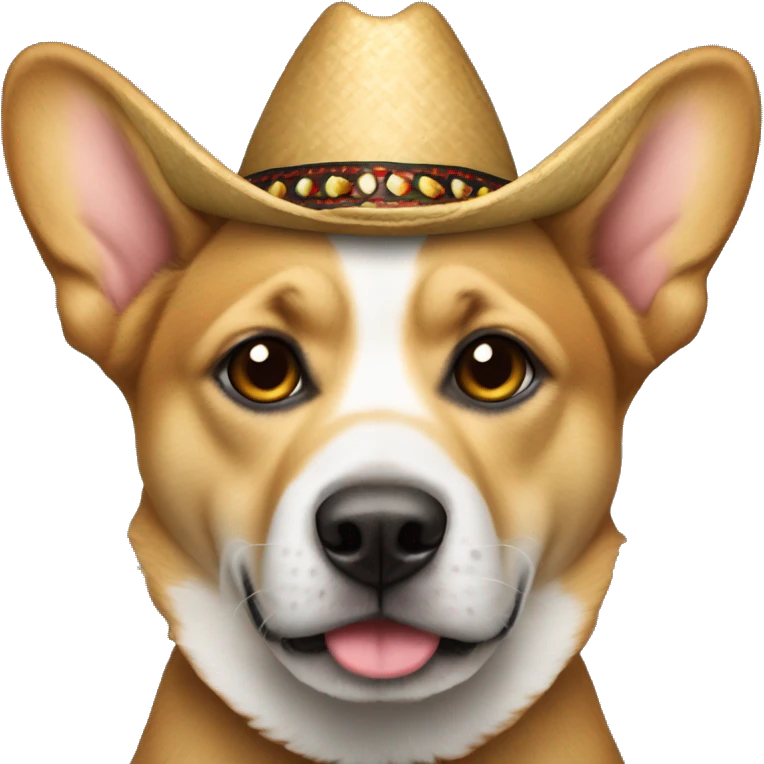Perro en con sombrero de copa emoji