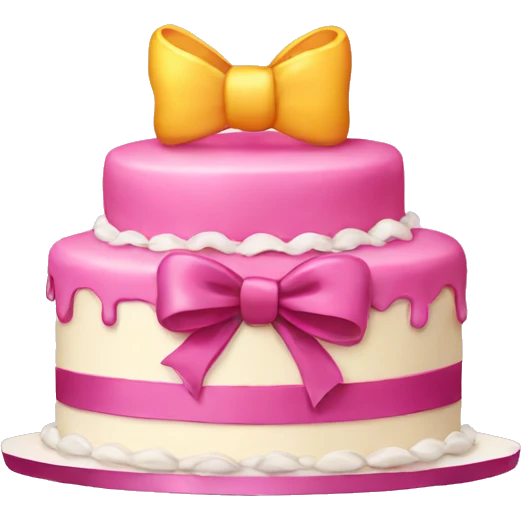 FEMALE CAKE WITH BOW emoji