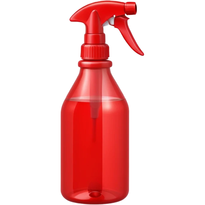 red spray bottle emoji