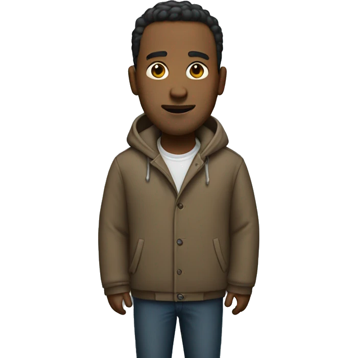 large guy small coat emoji