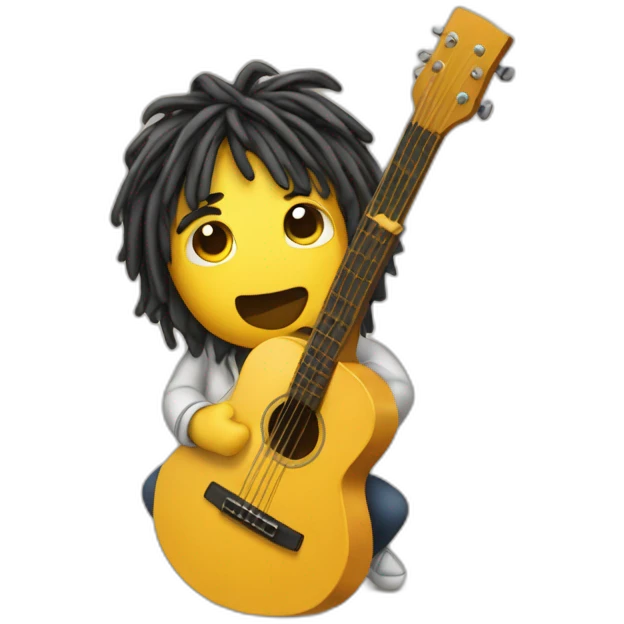spaguetti playing guitar emoji