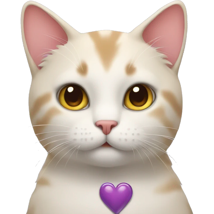 Cat with heart emoji