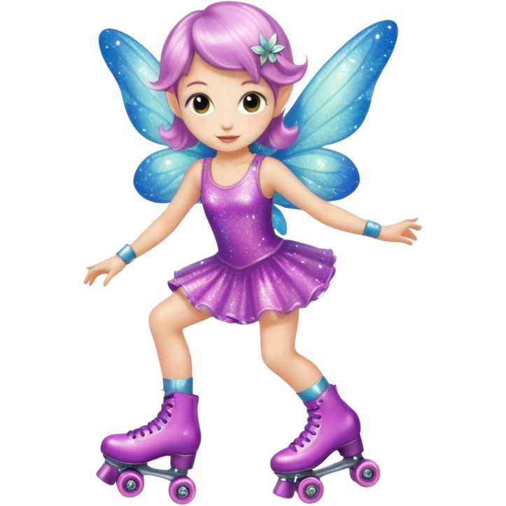 fairy on roller skates emoji
