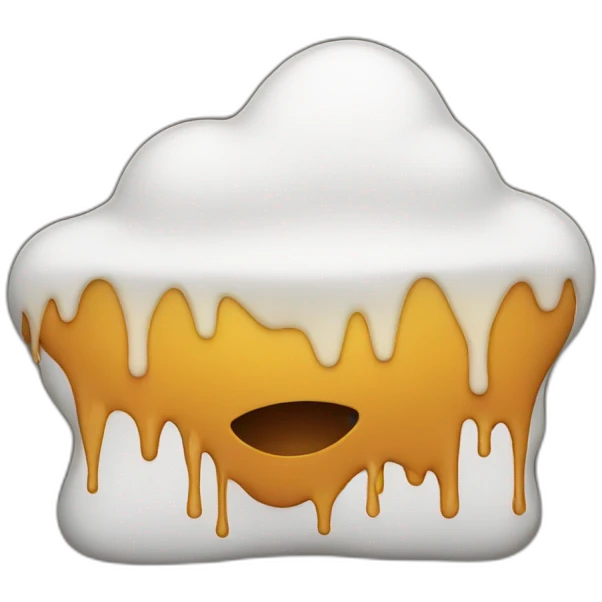 man melting emoji