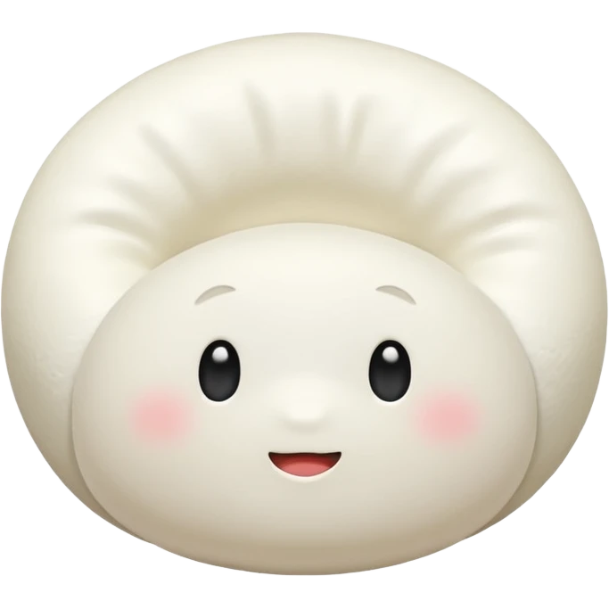 white mochi without face emoji