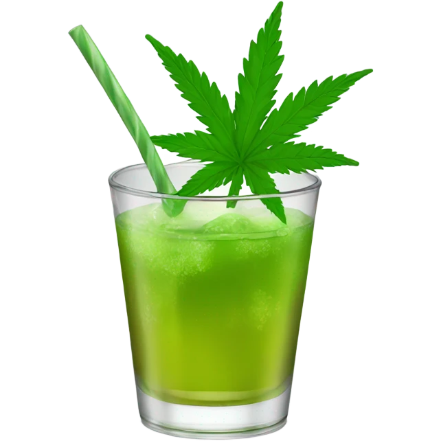 liquid marijuana cocktail emoji
