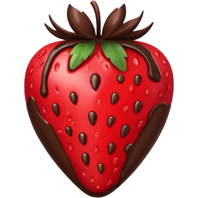 chocolate covered fruit emoji
