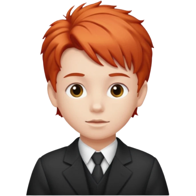 red kid with Bouffant emoji