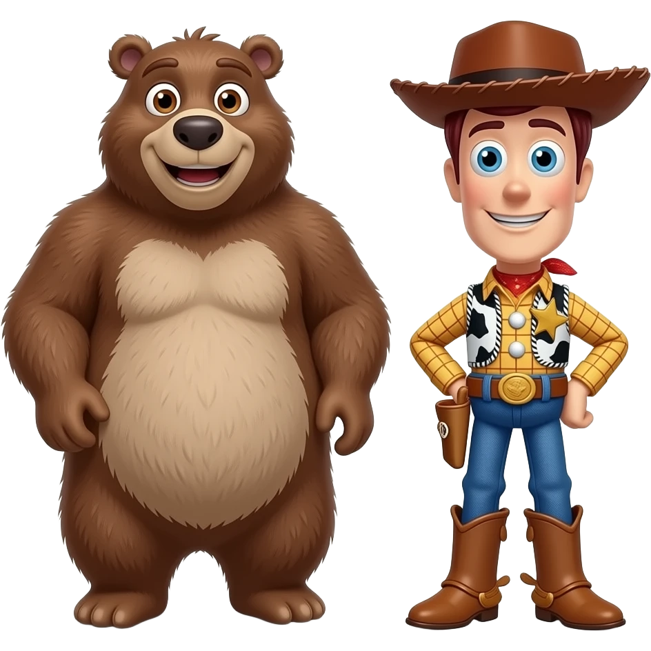 Baloo and woody emoji