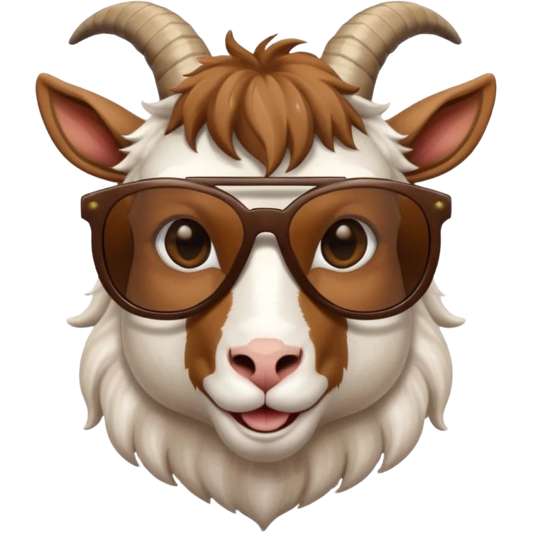 Goat with sunglasses  emoji