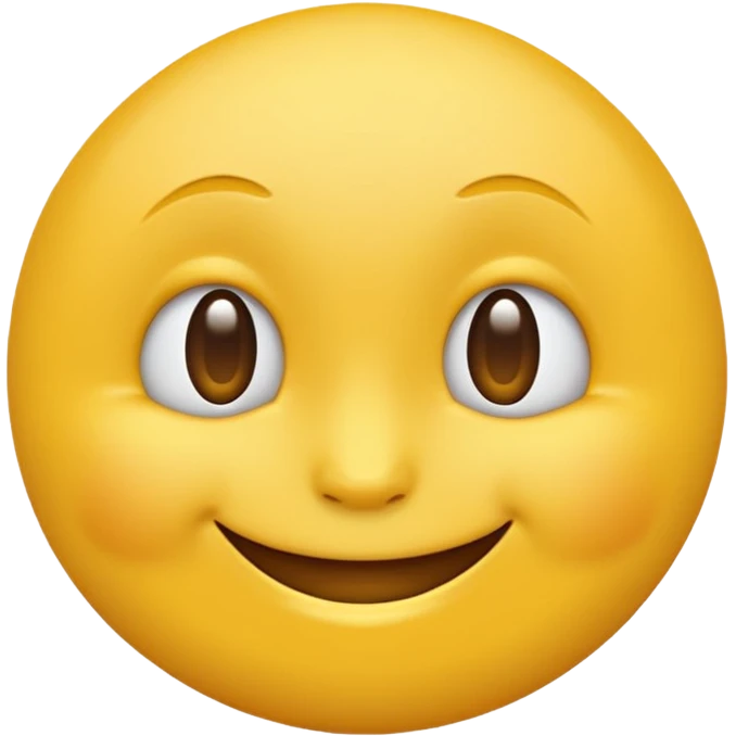 Emoji, yellow round smirking face emoji