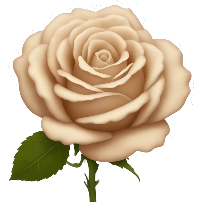 beige rose emoji