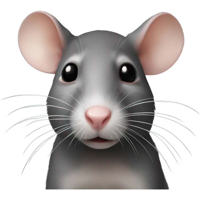 Very realistic rat emoji