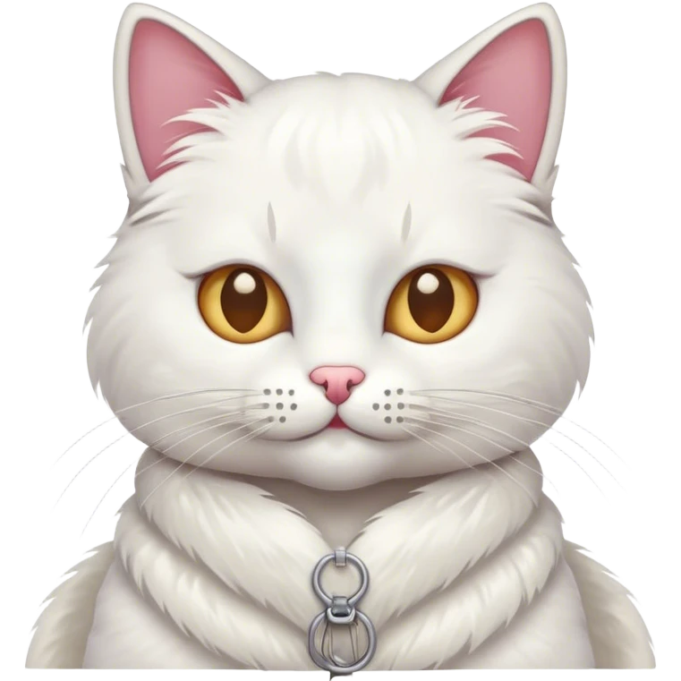 Cat sewing emoji
