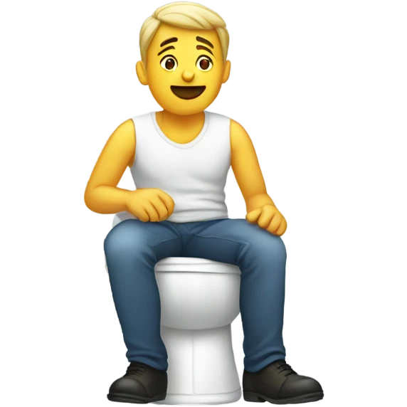 Man on the potty emoji