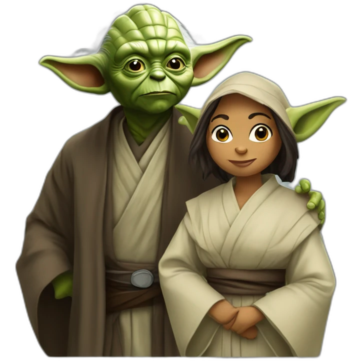 Maître yoda et mia kalifa emoji