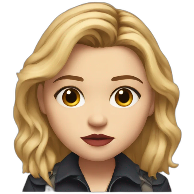 Chloë Grace Moretz serious emoji