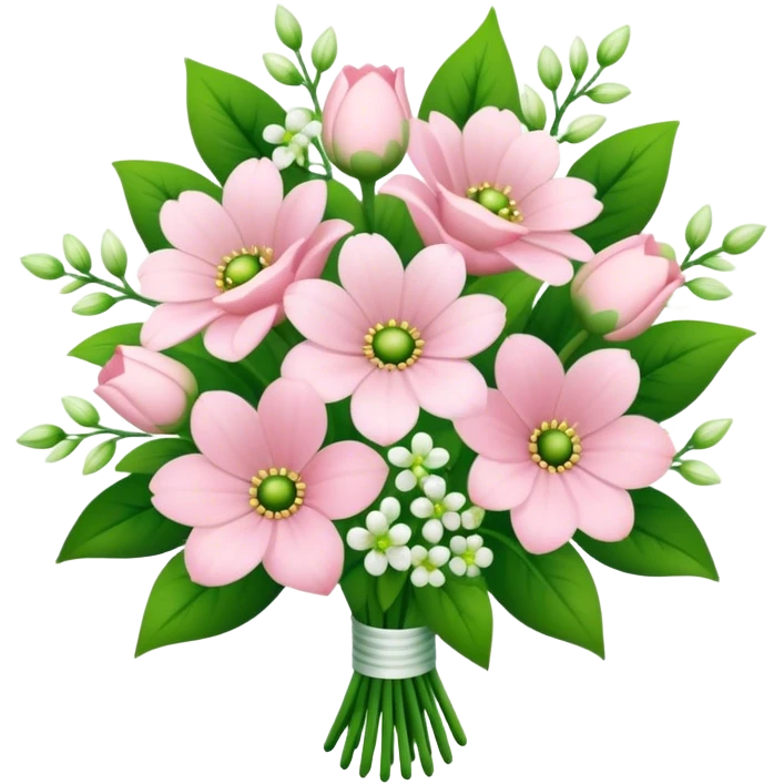 pale pink flower bouquet  emoji